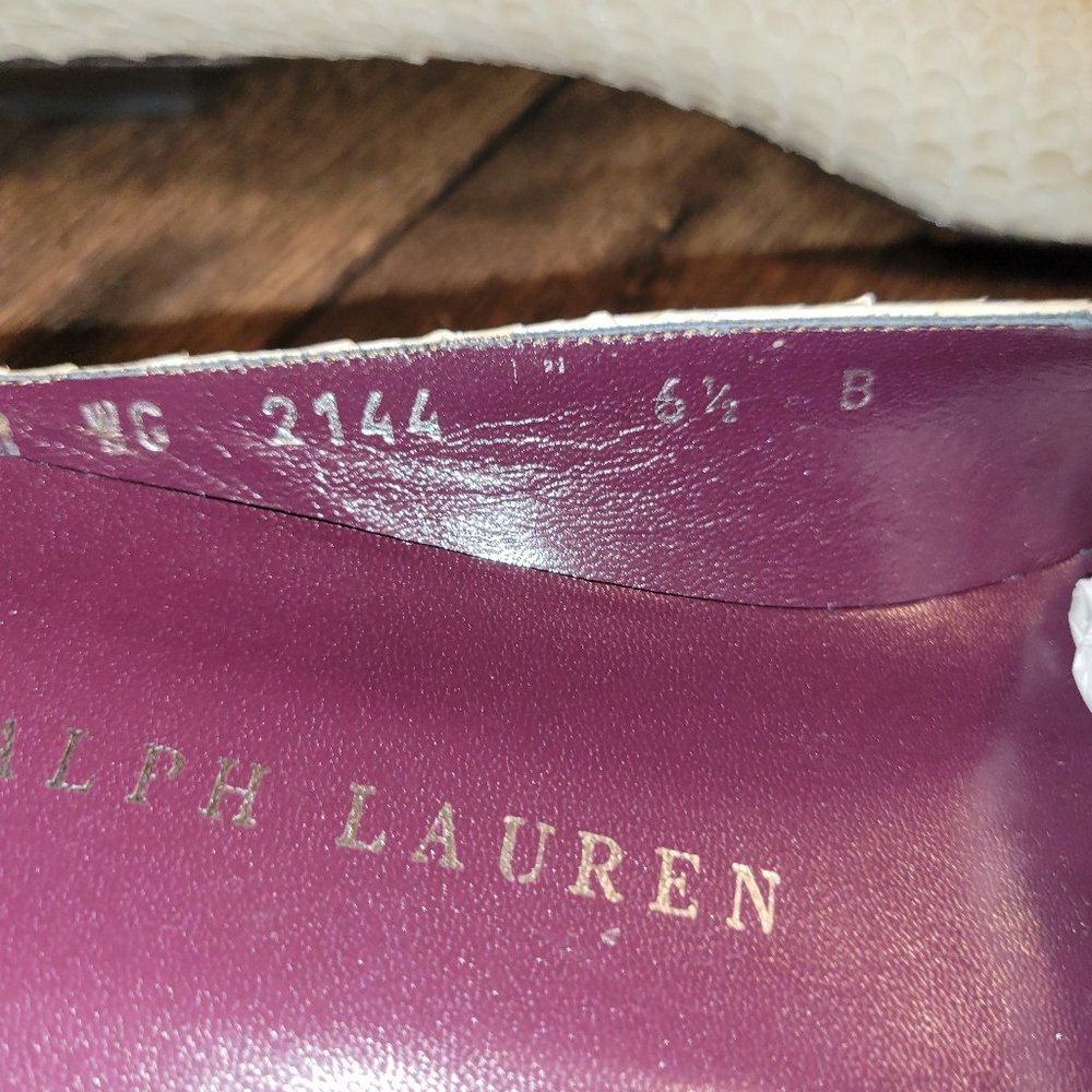 Ralph Lauren Loafer Mules  Slip on Slide Sandals  New  made in Italy - Picture 6 of 8
